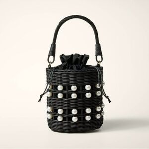 Pearl Embellished Basket Bucket Bag - kate spade new york x Target Black